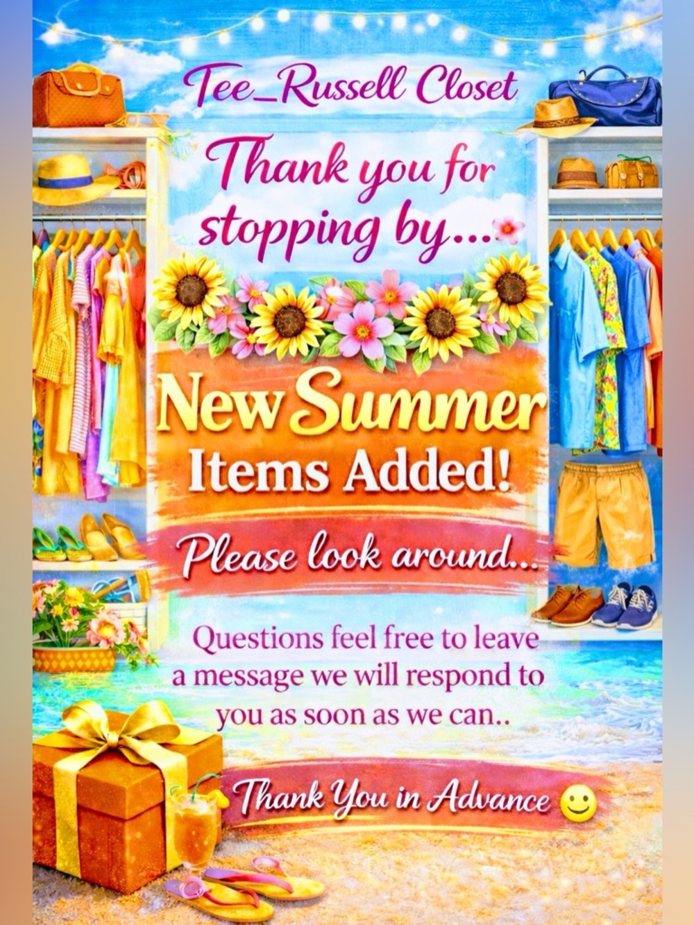 New Summer Items Added! ☀️😎🌻👙👗🩲🕶️⛱️🩳🩱⛱️